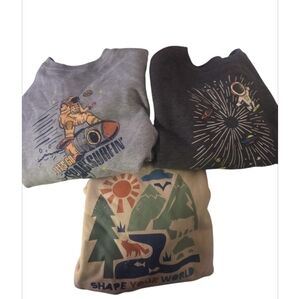 Kids Graphic Tees - Space and Nature Theme